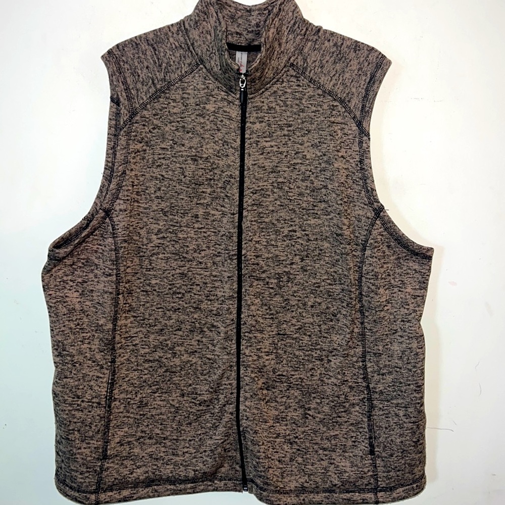 Exertek Gray Vest 100% Polyester Sz 2X Full Zip